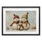 Stupell Industries Snowman Family Of Three Framed Print Under Glass, design by Petal Prints Design